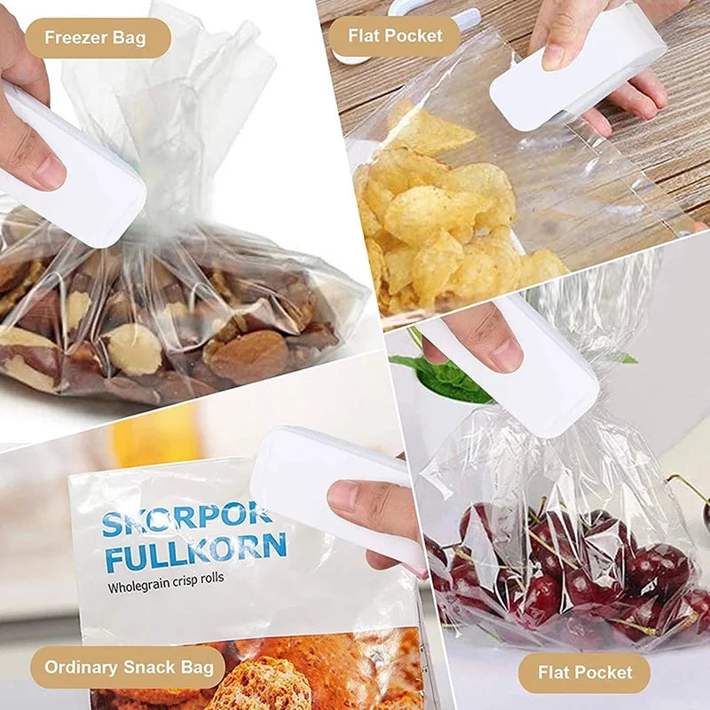 🔥✨ Mini Seladora Térmica Portátil – Preserve Seus Alimentos em Segundos ✨🥑