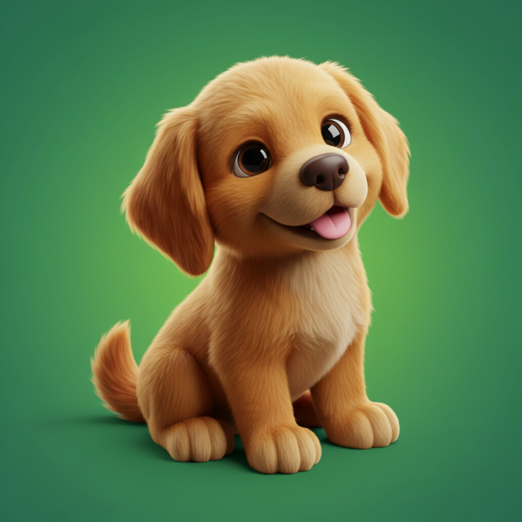 E um cãozinho lindo marrom