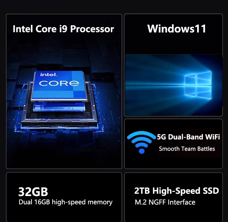 💻 Notebook Alta Performance 15.6" Full HD | Intel Core i9-9900 | 32GB RAM | SSD 2TB | Windows 11 | Ultra Slim