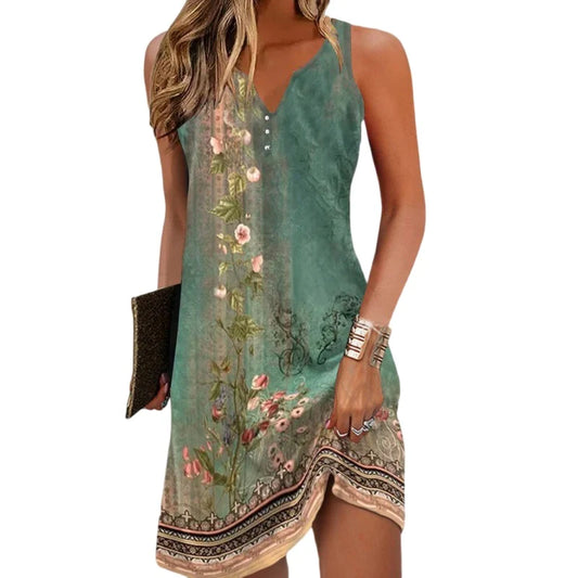 🔥Vestido Floral Elegante Premium Feminino – Caimento Sofisticado, Leveza e Conforto para Ocasiões Especiais