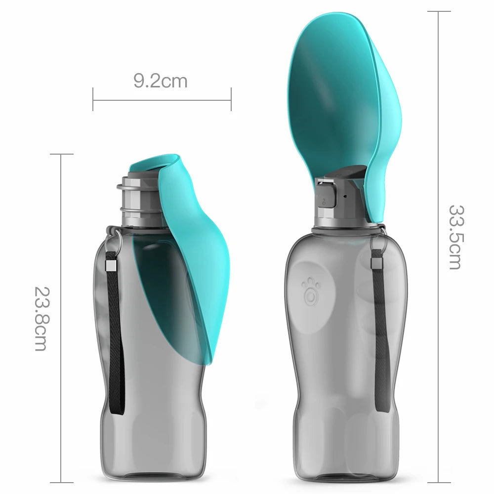 🐶💧Garrafa Portátil de Água para Cachorro 800ml – Bebedouro Anti Vazamento para Passeios, Viagens e Caminhadas