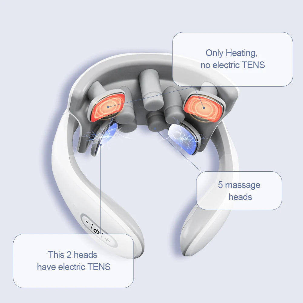 💆‍♂️✨ Massageador Cervical Inteligente com Aquecimento – Alívio Rápido para Dor no Pescoço –🧘‍♂️✨ Alívio Profissional em Casa ✨