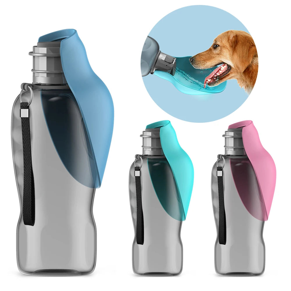 🐶💧Garrafa Portátil de Água para Cachorro 800ml – Bebedouro Anti Vazamento para Passeios, Viagens e Caminhadas