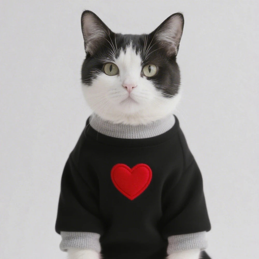 Moletom Pet de Inverno para Gatos e Cachorro Pequeno – Roupa Quentinha com Capuz para Yorkshire, Poodle e Filhotes | Conforto e Estilo