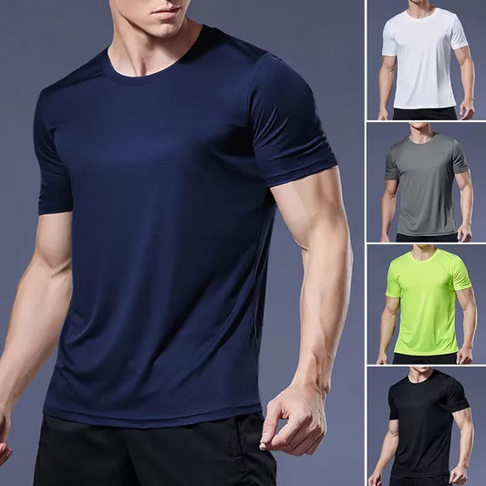 Camiseta Masculina Dry Fit Esportiva – Leve, Respirável e Secagem Rápida (Academia, Corrida e Dia a Dia)